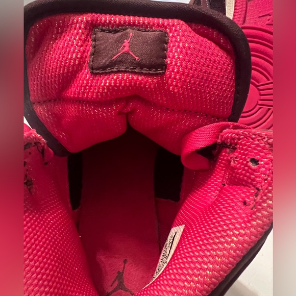 Jordan Red and Brown High-Top Sneakers - Picture 8 of 9